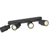 Image de Applique et plafonnier PURI 2.0 Tube long quadruple 6W GU10 noir - - 1008344