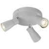 Image de Applique et plafonnier PURI 2.0 Dome rond triple 6W GU10 gris - - 1008343