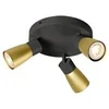 Image de Applique et plafonnier PURI 2.0 Dome rond triple 6W GU10 noir/or - - 1008341