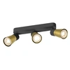 Image de Applique et plafonnier PURI 2.0 Cone long triple 6W GU10 noir/or - - 1008325