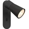 Image de Applique et plafonnier PURI 2.0 Cone interrupteur carré 6W GU10 noir - - 1008300