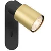 Image de Applique et plafonnier PURI 2.0 Tube interrupteur carré 6W GU10 noir/or - - 1008297