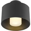 Image de Plafonnier PHOTONI CYL ext. cylindrique noir E27 13W IP65 bord de mer - - 1008199