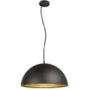Image de Suspension FORCHINI M 50 E27 L150 cm 40W noir mat/or mat - - 1008537