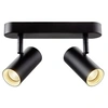 Image de Applique et plafonnier NOBLO double rond 2700 K 12W PHASE 32D noir - - 1008719