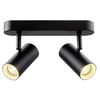 Image de Applique et plafonnier NOBLO double rond 3000 K 12W PHASE 32D noir - - 1008713