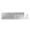 Image de STREAM DESKTOP RECHARGE - Ensemble clavier et souris - sans fil - 2.4 GHz - QWERTZ - Allemand - commutateur : CHERRY SX - gris pâle