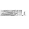 Image de Ensemble Clavier/Souris DW 9100 SLIM Sans Fil Bluetooth Bureautique AZERTY Frappe Silencieuse Argent Blanc