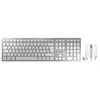 Image de DW 9100 SLIM - Ensemble clavier et souris - sans fil - 2.4 GHz, Bluetooth 4.2 - QWERTZ - Allemand - blanc/argent