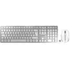 Image de DW 9100 SLIM - Ensemble clavier et souris - sans fil - 2.4 GHz, Bluetooth 4.2 - AZERTY - Français - blanc, argent
