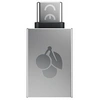 Image de - Adaptateur USB - USB type A (F) pour 24 pin USB-C (M) - USB 3.0 OTG - argent