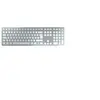 Image de KW 9100 SLIM - Clavier - sans fil - 2.4 GHz, Bluetooth 4.0 - QWERTZ - Allemand - commutateur : CHERRY SX - argent, blanc