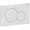 Image de Plaque de commande Geberit Sigma01 Plaque de commande pour rinçage à 2 quantités (Samba nouveau), 115.770.11.5, Couleur: blanc en occasion ou reconditionné
