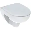 Image de Cuvette de toilette Renova à fixation murale sans bride avec abattant frein de chute