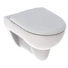 Image de Pack WC Suspendu Rénova à fond Plat avec Abattant Standard Blanc - Gébérit