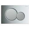 Image de Plaque de commande WC Sigma01 double touche : chromé mat laqué
