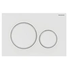 Image de Plaque de commande WC Sigma20 double touche: blanc mat laqué, blanc