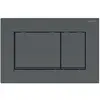 Image de Plaque de commande WC Sigma30 double touche: noir mat laqué, , noir