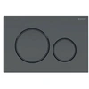 Image de Plaque de commande WC Sigma20 double touche: noir mat laqué, noir