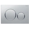 Image de Plaque de commande WC Sigma20 double touche: chromé mat laqué, , chromé brillant