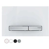Image de Plaque de commande WC Sigma50 double touche, couleur métallique chrome: chromé, blanc