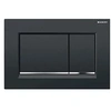 Image de Plaque de commande WC Sigma30 double touche: noir, chromé brillant