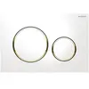 Image de Plaque de commande WC Sigma20 double touche: blanc, doré