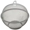 Image de 11449 como corbeille à fruits métal gris 26,5 x 26,5 x 24,5 cm