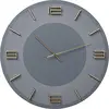 Image de Kare Design Horloge Murale Leonardo, Gris/Doré, Bois MDF Décapé-Laqué, Numérique, diamètre 49 cm, Moderne, Minimaliste, Pour Salon, Chambre, Cuisine (sans pile) en occasion ou reconditionné