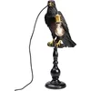 Image de Kare Design Lampe à Poser Animal Sitting Crow, Or/Noir, Animal Corbeau, Lampe de Table, Lampe Salon, Deco Intérieur, Décoration Chambre, Couloir, 61x16x29 cm (Ampoule Non Incluse) en occasion ou reconditionné
