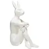 Image de Kare Design Figurine Décorative Rabbit Gillie, Blanc, Animal Lapin, Sculpture, Deco Intérieur, Decoration Chambre, Salon, Maison, Cadeau, 39 x 26 x 15 cm en occasion ou reconditionné