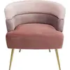 Image de Kare Design Fauteuil Sandwich, Rose/Or, Aspect Velours, Pieds Acier, Style Élégante, Fauteuils Cocktail, Fauteil Salon, Deco Intérieur, Décoration Chambre, Maison, 74x65x64cm (H/L/P) en occasion ou reconditionné
