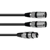 Image de 30225203 Câble adaptateur XLR (F)/2 x XLR (M) 0.5 m
