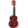 Image de Uk-100 ukulélé soprano, rouge flammé