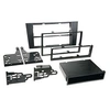 Image de Adaptateur de façade 2-din pour avec vide poche audi a4 (b5) 1999 - 2001 noir