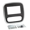 Image de Adaptateur de façade 2-din pour renault trafic/opel vivaro 14>noir/gris