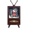 Image de Décoration de Noël Télévision rétro père Noël Snow Globe Avec musique et lumières