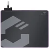 Image de LEVAS LED Soft Gaming Mousepad - Tapis de Souris Lumineux - Tapis de Souris antidérapant - Peut être enroulé, Taille M, Noir