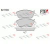 Image de Kit De Plaquettes De Frein, Frein À Disque Bl1739a2 Fte Fte Bl1739a2 Opel;Vauxhall