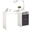 Image de bureau jackson - décor blanc p/noir - l123 x h76,5 x p50 cm - fabriqué en allemagne