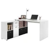 Image de Bureau d'Angle Réversible "Oxela" 135cm Blanc