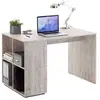 Image de Bureau avec étagères latérales 117x73x75 cm Chêne sable