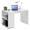 Image de Bureau avec étagères latérales 117 x 72,9 x 73,5 cm Blanc