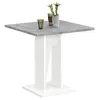 Image de Table de Repas Design "Sanary" 77cm Blanc & Gris