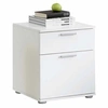 Image de Table de Chevet 2 Tiroirs "Vyza" 53cm Blanc