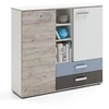 Image de Commode 2 Portes & 2 Tiroirs "Anoya" 116cm Chêne