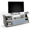 Image de Meuble TV 5 Niches "Anoya" 135cm Chêne & Blanc