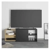 Image de Meuble TV avec 2 compartiments ouverts 133,5x39,9x49,2 cm, unité tv, buffet bas tv,, armoire tv 444232