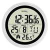 Image de WT3005 radiopiloté(e) Horloge radiopilotée 14.7 cm x 14.7 cm x 14.7 cm x 14.7 cm x 7.9 cm argent protégé contre les projections deau