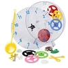 Image de Model kids clock mécanique Kit dapprentissage horloge murale 20 cm x 3.5 cm transparent